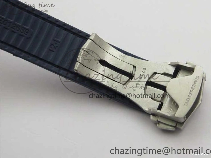 0409 Chic Constellation 131.33.41.21.03.001 SS RG TW Best Edition Blue Dial On Gummy Strap A 7872